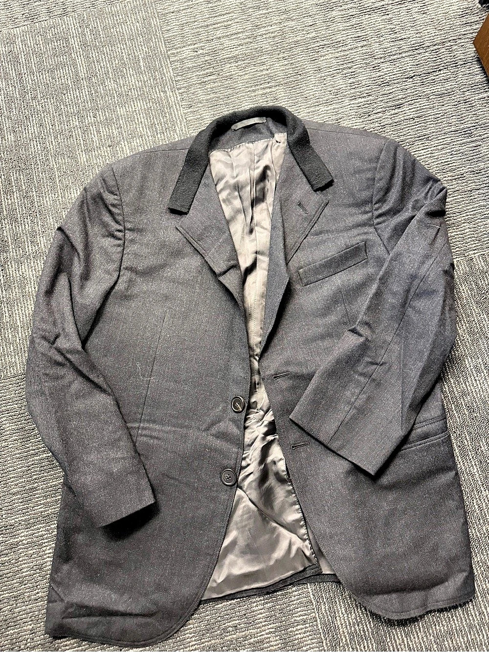 Lanvin Gray Wool Blazer Size 50